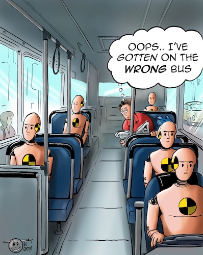 Cartoon: Bus of Dummies (medium) by George tagged bus,dummies,bus,dummies