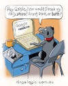 Cartoon: step tracker (small) by George tagged dogs
