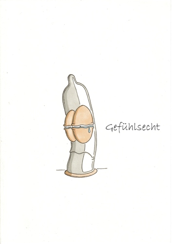 Cartoon: Gefühlsecht (medium) by The Illustrator tagged gefühle,weinen,safersex,aids,kondome