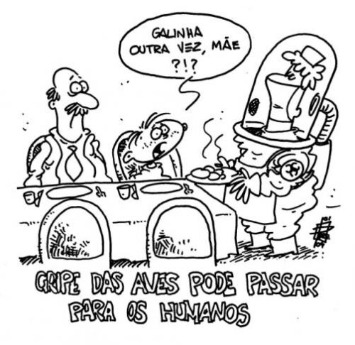 Cartoon: chicken again? (medium) by toonman tagged h5n1,chicken,flu
