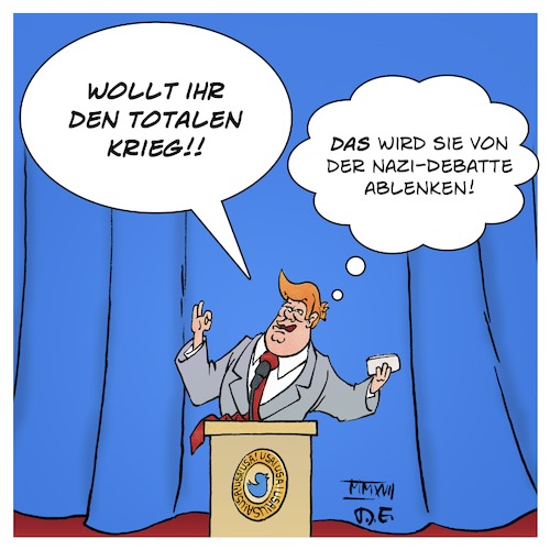 Cartoon: Afghanistan-Feldzug (medium) by Timo Essner tagged donald,trump,usa,afghanistan,charlottesville,nazis,rassismus,white,supremacists,cartoon,timo,essner,donald,trump,usa,afghanistan,charlottesville,nazis,rassismus,white,supremacists,cartoon,timo,essner