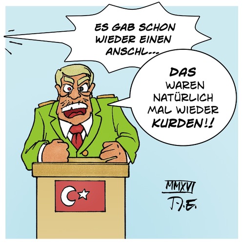 Cartoon: Anschlag in Istanbul (medium) by Timo Essner tagged hass,terror,gewalt,istanbul,türkei,anschlag,erdogan,kurden,hdp,akp,terrorismus,terroristen,cartoon,timo,essner,hass,terror,gewalt,istanbul,türkei,anschlag,erdogan,kurden,hdp,akp,terrorismus,terroristen,cartoon,timo,essner