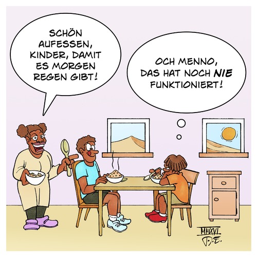 Cartoon: Aufessen Wetter Regen (medium) by Timo Essner tagged essen,aufessen,schönes,wetter,regen,afrika,wüste,cartoon,timo,essner,essen,aufessen,schönes,wetter,regen,afrika,wüste,cartoon,timo,essner