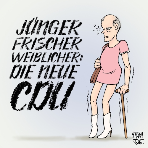 Cartoon: Die neue CDU (medium) by Timo Essner tagged angela,merkel,cdu,friedrich,merz,parteitag,parteivorsitz,schwarzgeld,blackrock,lobbyismus,verjüngung,partei,cartoon,timo,essner,angela,merkel,cdu,friedrich,merz,parteitag,parteivorsitz,schwarzgeld,blackrock,lobbyismus,verjüngung,partei,cartoon,timo,essner