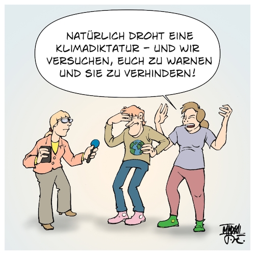 Cartoon: Klimadiktatur (medium) by Timo Essner tagged letzte,generation,extinction,rebellion,fridaysforfuture,klima,klimawandel,klimakrise,klimaziele,pariser,abkommen,co2,emissionen,kipppunkte,ökosysteme,erde,ökodiktatur,klimadiktatur,ökoterrorismus,klimaterrorismus,klimaraf,cartoon,timo,essner,letzte,generation,extinction,rebellion,fridaysforfuture,klima,klimawandel,klimakrise,klimaziele,pariser,abkommen,co2,emissionen,kipppunkte,ökosysteme,erde,ökodiktatur,klimadiktatur,ökoterrorismus,klimaterrorismus,klimaraf,cartoon,timo,essner