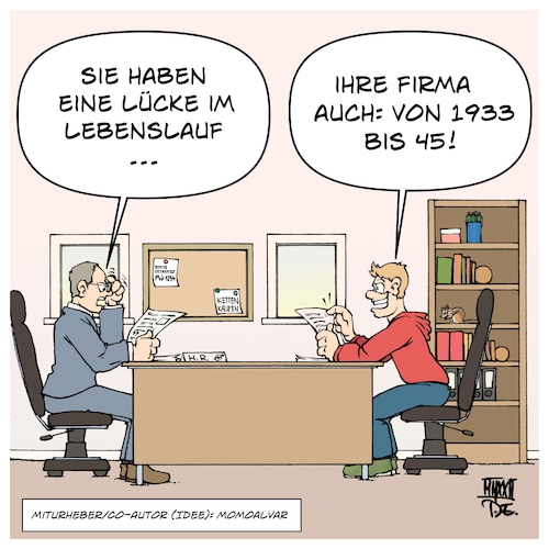 Cartoon: Lücke im Lebenslauf (medium) by Timo Essner tagged bewerbung,jobsuche,arbeit,arbeitssuche,arbeitsmarkt,job,personal,human,resources,personalbüro,personalmanagement,unternehmen,firma,firmen,konzern,nationalsozialismus,nazizeit,geschichte,historie,curriculum,vitae,lebenslauf,hintergrund,werdegang,cartoon,timo,essner,bewerbung,jobsuche,arbeit,arbeitssuche,arbeitsmarkt,job,personal,human,resources,personalbüro,personalmanagement,unternehmen,firma,firmen,konzern,nationalsozialismus,nazizeit,geschichte,historie,curriculum,vitae,lebenslauf,hintergrund,werdegang,cartoon,timo,essner