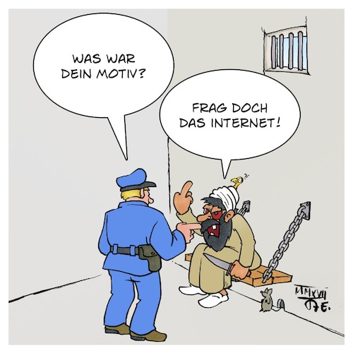 Cartoon: Motiv Messerstecher Barmbek (medium) by Timo Essner tagged barmbek,messerstecher,anschlag,angriff,messerattacke,social,media,soziale,medien,polizei,ermittlungen,gerüchte,cartoon,timo,essner,barmbek,messerstecher,anschlag,angriff,messerattacke,social,media,soziale,medien,polizei,ermittlungen,gerüchte,cartoon,timo,essner