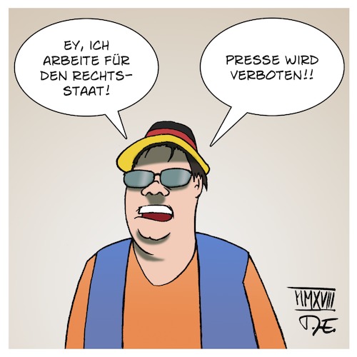 Cartoon: Pegizei (medium) by Timo Essner tagged pegida,demonstration,arndt,ginzel,zdf,journalisten,polizei,lka,tarifbeschäftigter,leute,pegizei,strofdad,hutbürger,wutbürger,sachsen,agent,provocateur,cartoon,timo,essner,pegida,demonstration,arndt,ginzel,zdf,journalisten,polizei,lka,tarifbeschäftigter,leute,pegizei,strofdad,hutbürger,wutbürger,sachsen,agent,provocateur,cartoon,timo,essner