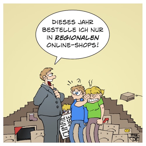 Cartoon: Regionale Online-Shops (medium) by Timo Essner tagged online,shops,bestellungen,warenverkehr,logistik,umweltschutz,klimaschutz,verkehrswende,energiewende,klima,straßen,unfälle,lkw,lastwagen,amazon,fridaysforfuture,gesellschaft,kultur,konsum,umdenken,cartoon,timo,essner,online,shops,bestellungen,warenverkehr,logistik,umweltschutz,klimaschutz,verkehrswende,energiewende,klima,straßen,unfälle,lkw,lastwagen,amazon,fridaysforfuture,gesellschaft,kultur,konsum,umdenken,cartoon,timo,essner