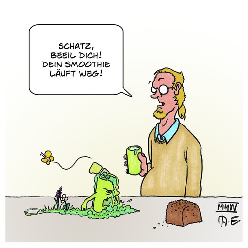 Cartoon: Smoothie (medium) by Timo Essner tagged gemüse,getränke,vegane,smoothies,grüne,smoothie,veganer,vegetarier,vegetarier,veganer,smoothie,grüne,scmoothies,vegane,getränke,gemüse