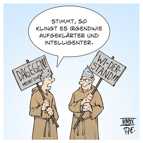 Cartoon: Wi-der-stand! (medium) by Timo Essner tagged covidioten,hygienedemo,hygienedemos,hildmann,rechte,hetze,verschwörungsmythen,dagegen,meinungsfreiheit,demonstrationsrecht,lockdown,pandemie,corona,covid19,deutschland,cartoon,timo,essner,covidioten,hygienedemo,hygienedemos,hildmann,rechte,hetze,verschwörungsmythen,dagegen,meinungsfreiheit,demonstrationsrecht,lockdown,pandemie,corona,covid19,deutschland,cartoon,timo,essner