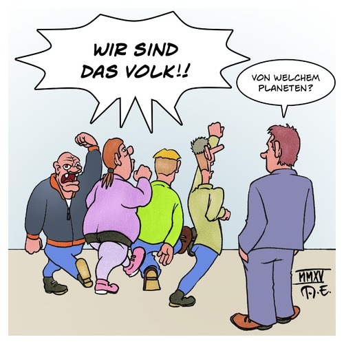 Cartoon: Wir sind das Volk (medium) by Timo Essner tagged abendspaziergang,abendspaziergänge,demonstrationen,demos,demo,volk,das,sind,wir,dresden,bachmann,hogesa,pegida,pegida,hogesa,bachmann,dresden,wir,sind,das,volk,demo,demos,demonstrationen,abendspaziergänge,abendspaziergang