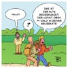 Cartoon: Grüßaugust (small) by Timo Essner tagged grüßaugust,grußkarte,grußkate,einsiedler,wald,berge,wanderer,wortspiel,cartoon,timo,essner