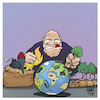 Cartoon: Oh the humanity (small) by Timo Essner tagged humanity humankind humans planet earth nature climate interventions mensch erde umwelt klima einmischung system natur cartoon timo essner