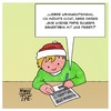 Cartoon: Weihnachtswunsch (small) by Timo Essner tagged weihnachten ehe seitensprung affäre kinder kind brief nikolaus weihnachtsmann