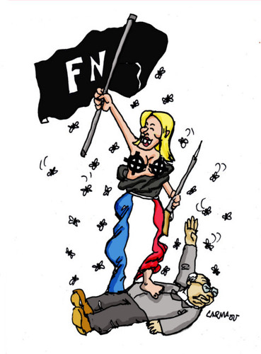 Cartoon: Le Pen (medium) by Carma tagged le,pen,fascism,france,frotn,national,marine,lepen