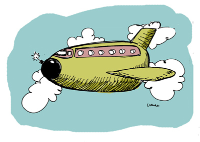 Cartoon: Life Cost Flight (medium) by Carma tagged travels,flights,plane,terrorism