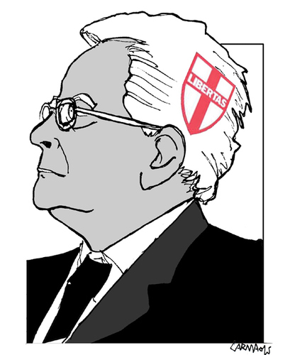 Cartoon: New Italian President (medium) by Carma tagged italy,italian,elections,president,of,republic,sergio,mattarella,democrazia,cristiana