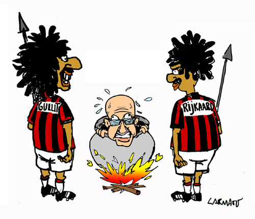 Cartoon: Racism in Football (medium) by Carma tagged arrigo,sacchi,italian,football,sport,racism