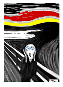 Cartoon: Scream (medium) by Carma tagged volkswagen,munch