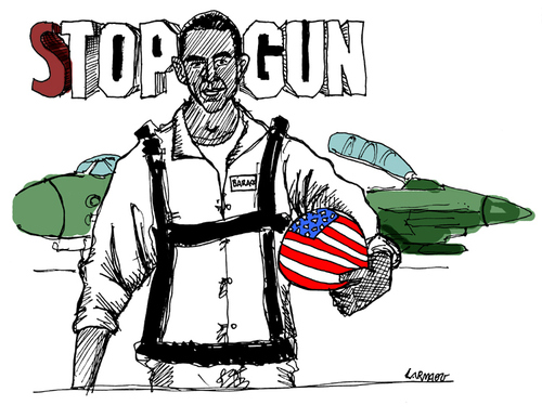 Cartoon: Stop Gun (medium) by Carma tagged obama,usa,weapons