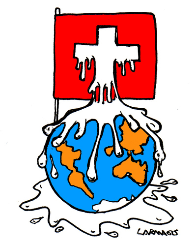 Cartoon: SwissLeaks (medium) by Carma tagged swiss,leaks,money,business,economy,politics