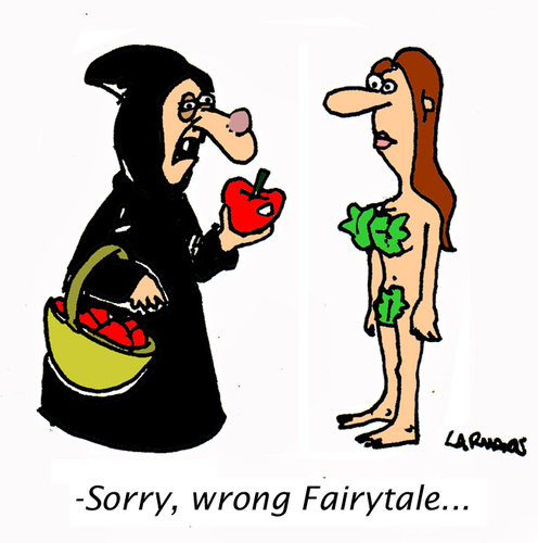 Cartoon: Wrong Fairytale (medium) by Carma tagged fairytale,eve,witch,snowhite