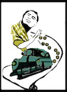 Cartoon: Jack Kerouac (small) by Carma tagged jack,kerouac,on,the,road