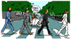 Cartoon: Kloppey Road (small) by Carma tagged jurgen,klopp,beatles,abbey,road,liverpool