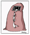 Cartoon: Go Out (small) by Carma tagged burqa,women,emancipation,rights,human,cells,prison,woman,and,man,society