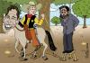 Cartoon: Sad end for Saddam (small) by carloseco tagged tony,blair,george,bush,saddam,hussein