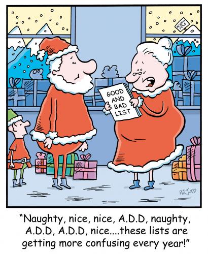 Cartoon: TP0243christmas (medium) by comicexpress tagged santa,claus,north,pole,toys,sleigh,reindeer,elves,elf,helpers,presents,gifts,chimney,mrs,good,bad,list,children,kids,child,behaviour,add,naughty,nice