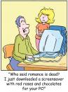 Cartoon: TP00005computers (small) by comicexpress tagged computers,love,romantic,romance,husband,wife