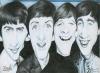 Cartoon: Beatles (small) by David Almeida tagged caricature,band,the,beatles,music,caricaturist
