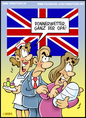 Cartoon: Thronfolger (medium) by DIPI tagged england,großbritanien,könig,thronfolger,baby,junge,william,kate,windsor,ohren,prinz,charles,geburt,kreißsaal,england,großbritanien,könig,thronfolger,baby,junge,william,kate,windsor,ohren,prinz,charles,geburt,kreißsaal