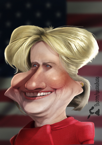 Cartoon: Hilary Clinton (medium) by Rüsselhase tagged hilary,clinton,hilarious