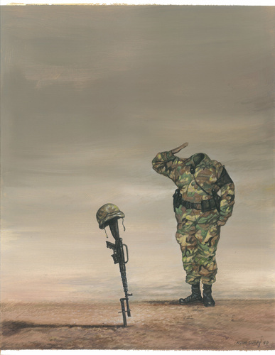 Cartoon: Stupid War (medium) by Agim Sulaj tagged war,soldiers