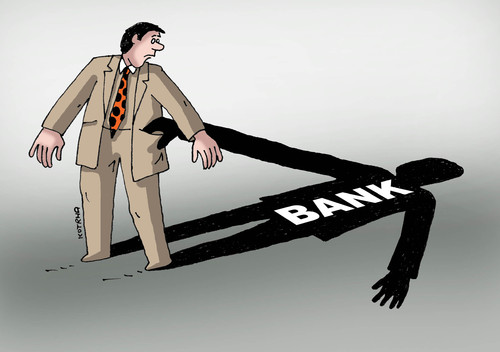 Cartoon: banktien (medium) by Lubomir Kotrha tagged money,bank,eu,euro,dollar,crisis,cyprus