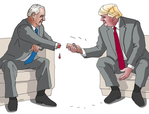 Cartoon: bidentrump24 (medium) by Lubomir Kotrha tagged usa,elections,biden,harris,trump,usa,elections,biden,harris,trump
