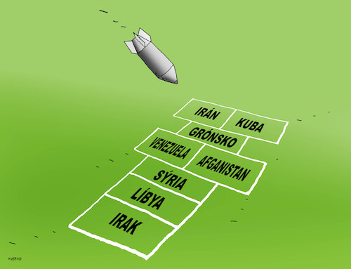 Cartoon: bombgames (medium) by Lubomir Kotrha tagged politicians,war,games,politicians,war,games