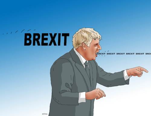 Cartoon: brexbrexbrex (medium) by Lubomir Kotrha tagged eu,euro,britania,libra,brexit,boris,johnson