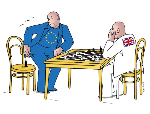 Cartoon: britsach (medium) by Lubomir Kotrha tagged eu,summit,brexit,europa,cameron,referendum