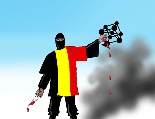 Cartoon: brusel16 (medium) by Lubomir Kotrha tagged brussel,terror,atack