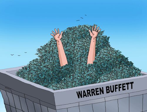 Cartoon: buffett24a (medium) by Lubomir Kotrha tagged warren,buffett,warren,buffett