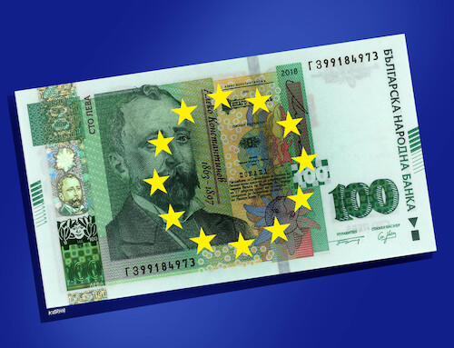 Cartoon: bulglev (medium) by Lubomir Kotrha tagged bulgaria,eu,euro,bulgaria,eu,euro