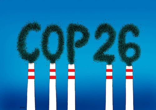 Cartoon: cop26 (medium) by Lubomir Kotrha tagged cop26,glasgow,2021,climate,world,cop26,glasgow,2021,climate,world
