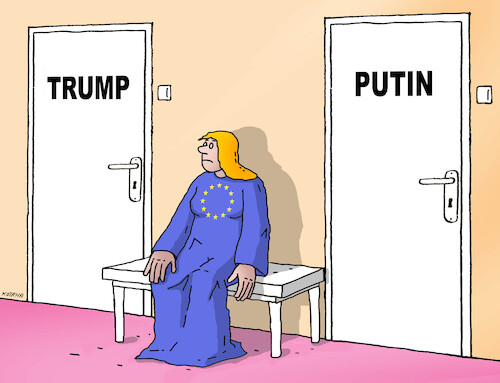 Cartoon: euputrump (medium) by Lubomir Kotrha tagged eu,trump,putin,eu,trump,putin