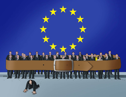 Cartoon: euteky (medium) by Lubomir Kotrha tagged eu,euro,brexit,libra,world