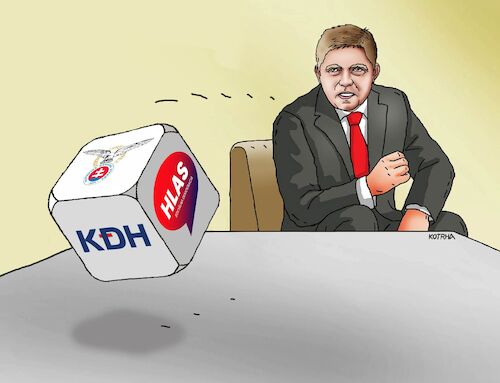 Cartoon: ficokocka (medium) by Lubomir Kotrha tagged slovakia,elections,slovakia,elections