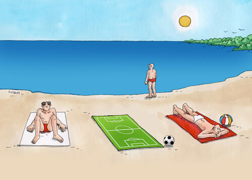 Cartoon: futmore (medium) by Lubomir Kotrha tagged futbal,more,futbal,more